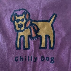 LIFE IS GOOD LS chilly dog t shirt